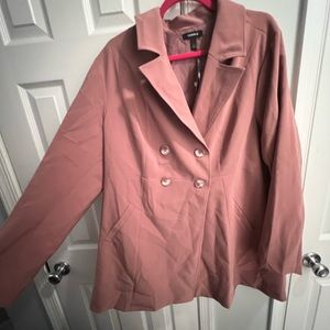 Torrid NWT Pink Trench Coat - 2x